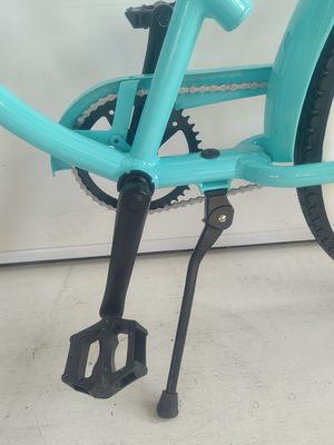 26&quot; marco de aluminio de un solo engranaje híbrido de la mujer de la playa crucero bicicleta 2024 sin amortiguador trasero
