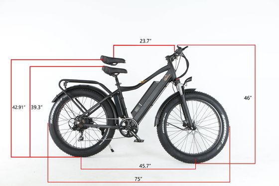 Ancho del neumático 26*4&quot; 7 velocidad Fat Snow Tire Bicicleta de montaña eléctrica con motor medio Bafang