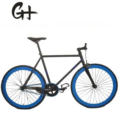 Material de horquilla Acero 700C Hi-Ten Frame OEM CE Single Speed Flip-Flop Hub Bicicleta de engranaje fijo