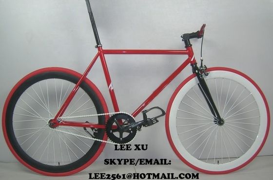 Material de horquilla Acero 700C Hi-Ten Frame OEM CE Single Speed Flip-Flop Hub Bicicleta de engranaje fijo