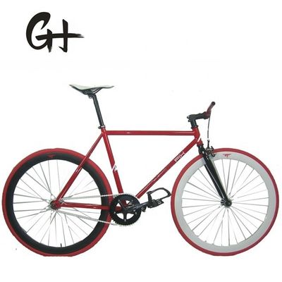 Material de horquilla Acero 700C Hi-Ten Frame OEM CE Single Speed Flip-Flop Hub Bicicleta de engranaje fijo