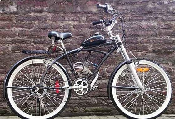 Bicicleta eléctrica de crucero de playa con motor de 50cc 2015 modelo de marco de acero eléctrica incluida