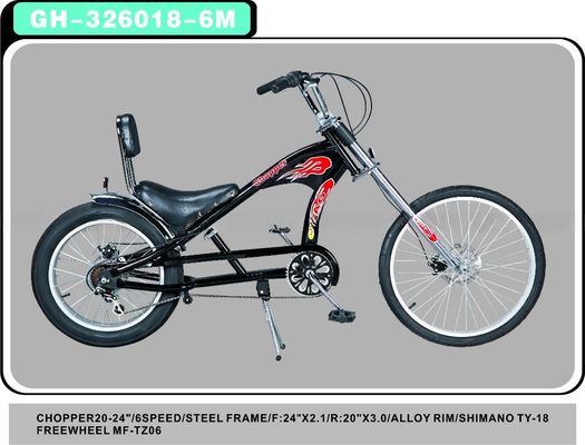 Bicicleta con manivela de acero en cualquier color