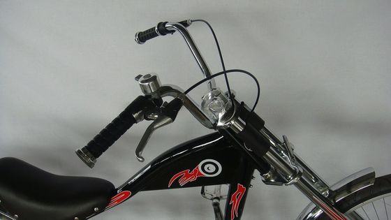 Chopper Bike Black Low Rider Fashion Bike con freno de disco F R tecnología de freno V