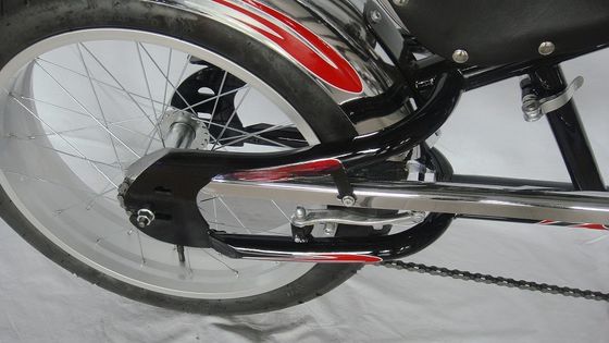 Chopper Bike Black Low Rider Fashion Bike con freno de disco F R tecnología de freno V