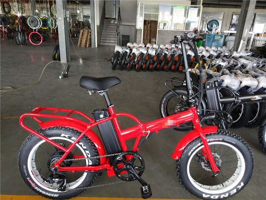 16.7 Ah Capacidad de la batería 48V500W12AH 20"x4.0 Fat Pneumático plegable bicicleta eléctrica