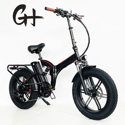 16.7 Ah Capacidad de la batería 48V500W12AH 20"x4.0 Fat Pneumático plegable bicicleta eléctrica