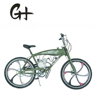 26&quot; Mag Wheel Racing Motorcycle con motor de 80cc de 2 tiempos 35KM/H Velocidad máxima 3L Tanque interno