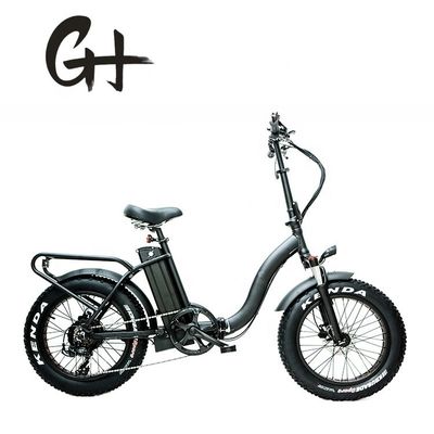 Motor de 1000W 48V 14AH Paso a través de Electric Lady Mujeres plegables grasa neumático de nieve bicicleta 20 pulgadas