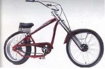 Cuadro de acero GHAO Chopper Bike Beach Cruiser Bicicleta Opción de modelo no plegable