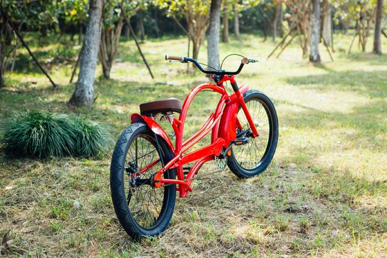 Rim de aluminio de 24&quot;x3.0 CE de América largo Hi-Ten Cuadro de acero Chopper Beach Cruiser Bicicleta