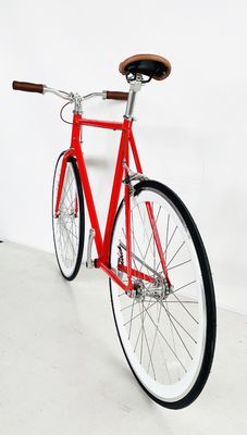 Certificado CE 700C 4130 CR-MO Cuadro de acero Bicicleta de engranaje fijo con sistema de freno de calibre