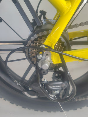 750W 48V E Bicicleta 20 pulgadas de neumático amarillo de grasa Bicicleta eléctrica para 31-60 km de alcance por potencia