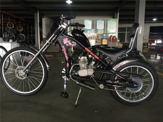 Motocicleta Cruiser de 26 pulgadas Bicicleta con 4 tiempos Motor de gas Motor de gasolina Kit de motor V Freno