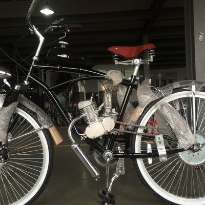 Motocicleta Cruiser de 26 pulgadas Bicicleta con 4 tiempos Motor de gas Motor de gasolina Kit de motor V Freno