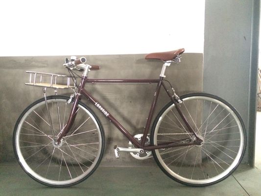 Freno de calibre 700C OEM Logotipo de color CE Estante delantero clásico Sturmey Archer Inner 3S Vintage City Bike para hombres