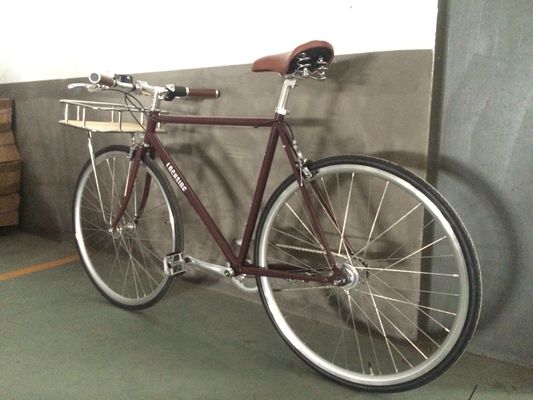 Freno de calibre 700C OEM Logotipo de color CE Estante delantero clásico Sturmey Archer Inner 3S Vintage City Bike para hombres