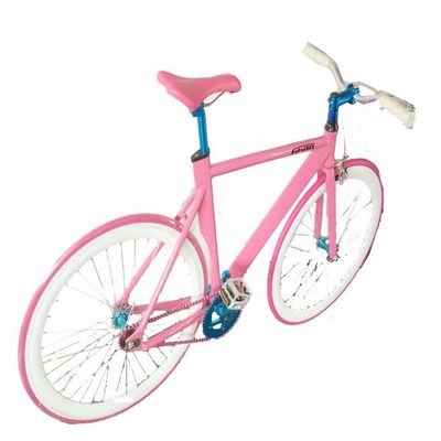 Logotipo ODM OEM Color 700C Single Speed Track Bike con marco y tenedor de aluminio ligero