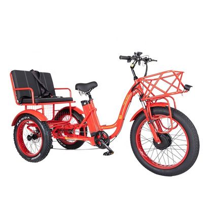 45KM/H Triciclo de asiento eléctrico de máxima velocidad con motor Bafang delantero de 750W y batería de 21AH