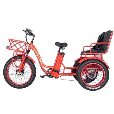 45KM/H Triciclo de asiento eléctrico de máxima velocidad con motor Bafang delantero de 750W y batería de 21AH