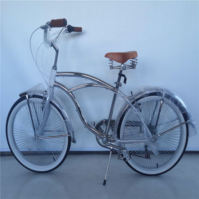 160 kg de capacidad de carga Shimano agarre 26 Lowrider completa de la bicicleta de cromo para su