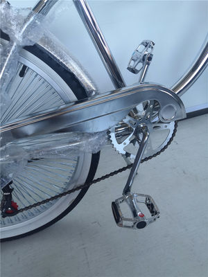 160 kg de capacidad de carga Shimano agarre 26 Lowrider completa de la bicicleta de cromo para su
