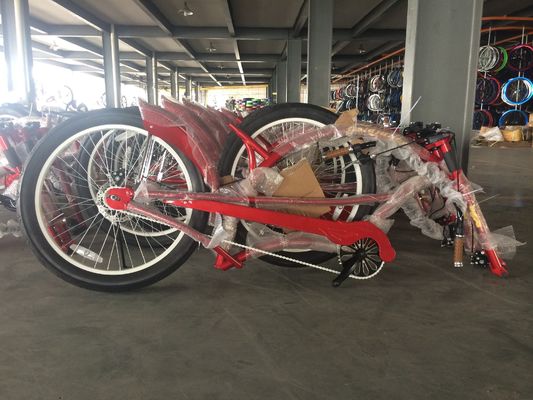 2.2m Long Frame Beach Cruiser Chopper Bicicleta con neumáticos grandes de 24&quot; 3.0 y capacidad de carga de 150KG
