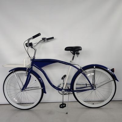 Material de tenedor de acero para adultos de una sola velocidad para hombres bicicleta de playa crucero de 26 pulgadas para la promoción