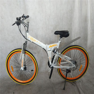 1.8m Cuadro plegable de suspensión completa bicicleta de montaña para adultos con un peso bruto de 17 kg