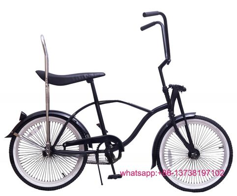 Tenedor de acero de 20 pulgadas Adulto Negro Color Niños Deportes Niños Crucero de playa Lowrider Bike