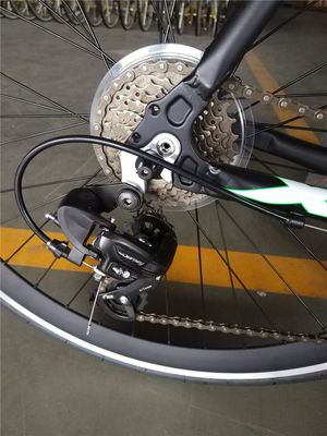 Bicicleta de carretera para hombres 700C con tronco de aleación y freno de disco 21S 2024 Cuadro de aleación de aluminio