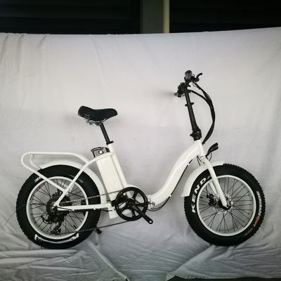 Alta velocidad 48V 1000W neumático de grasa 4.0 neumático de nieve bicicleta plegable eléctrica con Shimano 7 velocidades