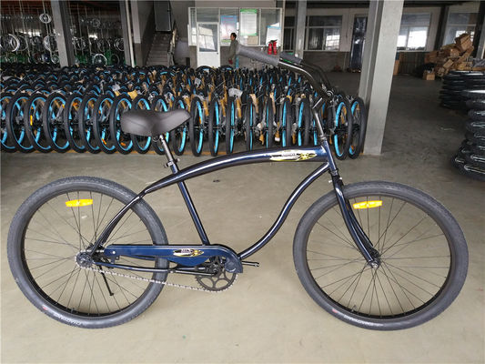 26 pulgadas de estiramiento personalizado de velocidad única freno de pie bicicleta crucero de playa con pedal ordinario