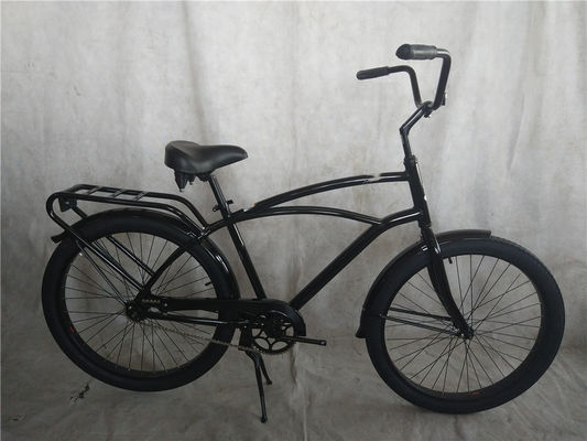 26 pulgadas de estiramiento personalizado de velocidad única freno de pie bicicleta crucero de playa con pedal ordinario