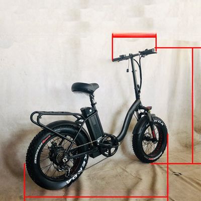 Alta velocidad 48V 1000W neumático de grasa 4.0 neumático de nieve bicicleta plegable eléctrica con Shimano 7 velocidades