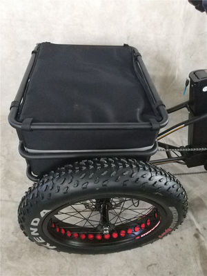 750W 48V 4,0 "Grasa neumático 3 ruedas E Trike Cargo eléctrico bicicleta de aleación del aro 6 velocidad EE.UU. caliente