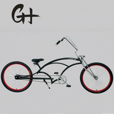 26 pulgadas Chopper estilo de playa Cruiser bicicleta con tenedor de acero y 150 kg de capacidad de carga