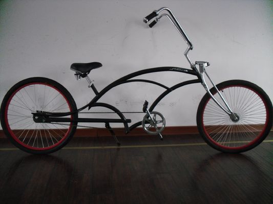 26 pulgadas Chopper estilo de playa Cruiser bicicleta con tenedor de acero y 150 kg de capacidad de carga