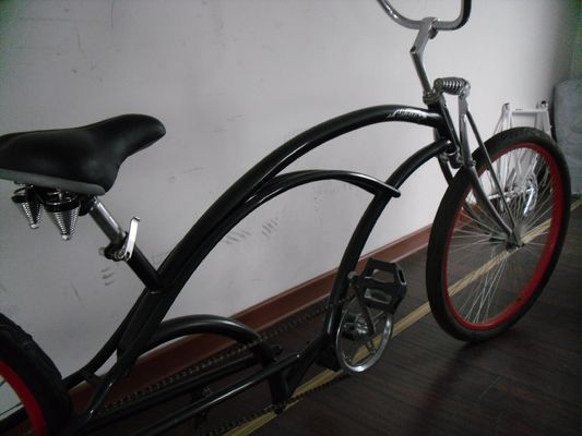 26 pulgadas Chopper estilo de playa Cruiser bicicleta con tenedor de acero y 150 kg de capacidad de carga