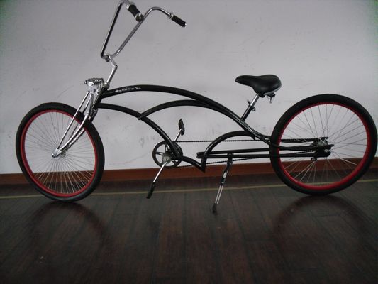 26 pulgadas Chopper estilo de playa Cruiser bicicleta con tenedor de acero y 150 kg de capacidad de carga