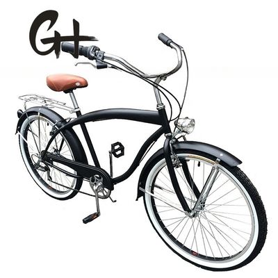 Marco duro de 26&quot; Tamaño de rueda Shimano 7 velocidad Americanos de la parte trasera del bastidor hombres Beach Cruiser Bike