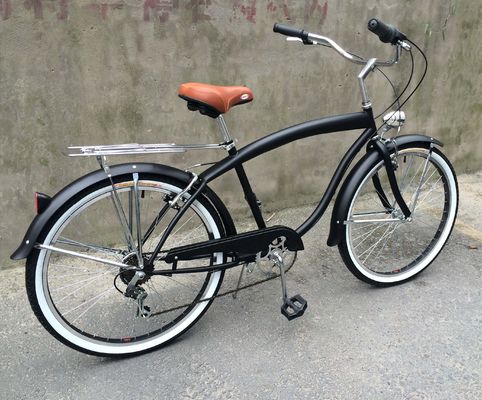 Marco duro de 26&quot; Tamaño de rueda Shimano 7 velocidad Americanos de la parte trasera del bastidor hombres Beach Cruiser Bike