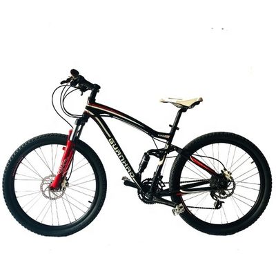 Bicicleta de montaña de suspensión de aluminio completo con 24 velocidades y freno de disco hidráulico
