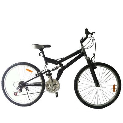 26&quot; bicicleta de montaña con suspensión completa para cargas pesadas capacidad de carga 120kg 21 velocidades