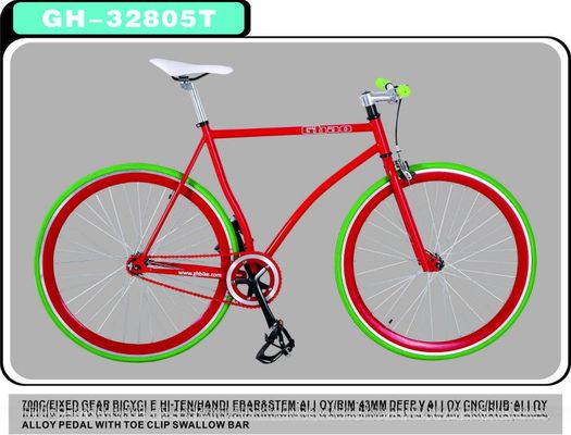 Precio asequible RED MIX BULE Colorida bicicleta de engranaje fijo bicicleta fija con tallo de acero 10kg