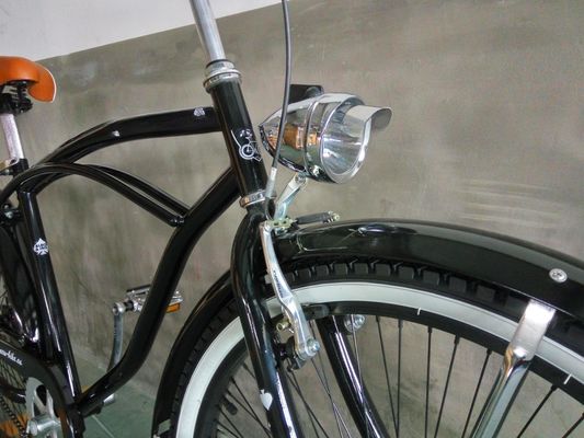 Bicicleta de crucero de playa de 26 pulgadas para hombres con marco de acero Hi-Ten y borde de aluminio
