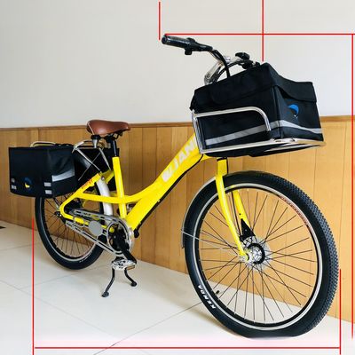 35V 350W 8.8AH Batería de litio 26" Entrega de comida rápida Bicicleta eléctrica de carga para mujeres adultas 25KM/H Mercado de Europa