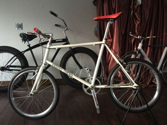 Bicicleta de 20 pulgadas de engranaje fijo Mini Bicicleta de carretera con marco de acero y borde de aluminio
