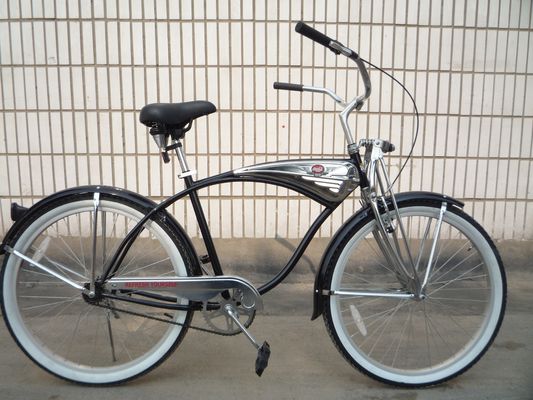 1 velocidad de aleación de tronco CP plata de color polaco tenedor 26 * 2.125 26 &quot;de hombres Beach Cruiser Bike