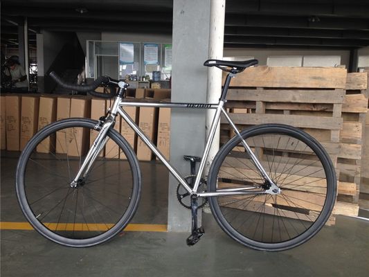 700C de velocidad única Flip Flop Fixie Bike con marco duro 11kg OEM personalizar Chrome